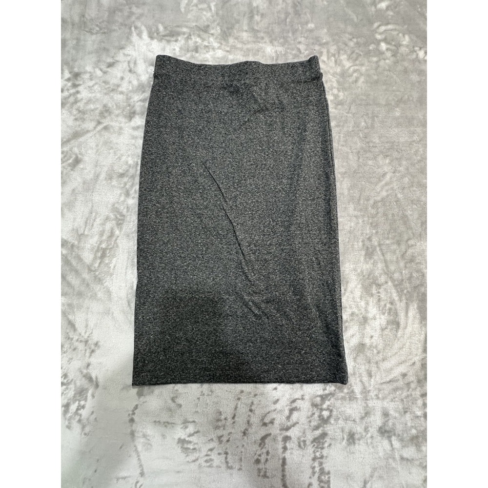 H&M Divided Pencil Skirt Women's M Gray Knee Length Stretch Speckled EUC